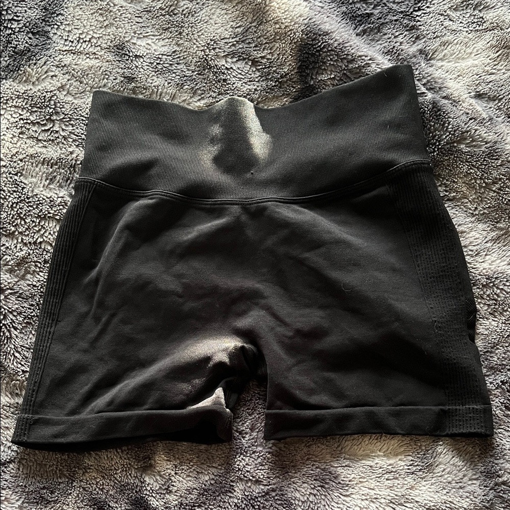 Women's Black High-Waisted Shorts